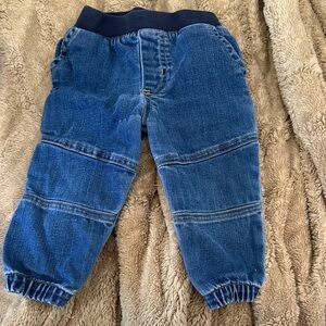 Toddler Boy Blue Denim Jogger Pants 12m